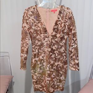 Rose Gold Cocktail Dress